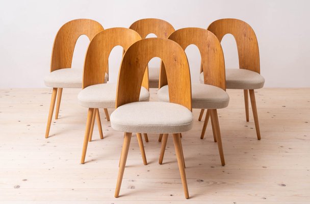 Ensemble Salle à Manger 5 Pièces En Bois (table + 4 Chaises) - Contemporain, Couleur Gris/blanc/naturel Au Choix