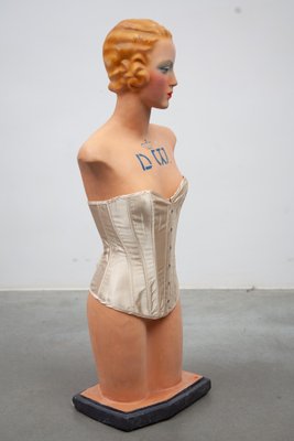 Buste Femme "Résine" 50cm Blanc