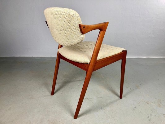 Restored Teak Dining Chairs by Kai Kristiansen 1960s Set of 4 for sale at Pamono