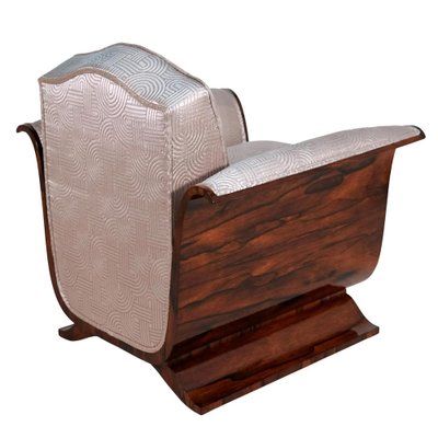 Art Deco Chair in Fabric for sale at Pamono