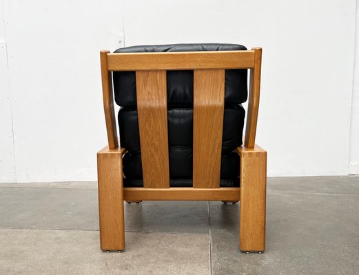 Mid-Century Model Bonanza Highback Leather Lounge Armchair