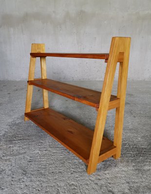 Vintage Green Painted Indian Teak Shelf - Ca 1930 Vintage Green Painted Indian Teak Shelf - Ca 1930