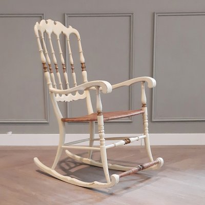 Sedia a dondolo Chiavarina, Italia, anni '50 in vendita su Pamono