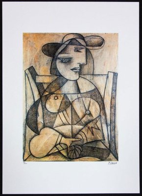 Lithographie Originale Signée à La Main Par Pablo Picasso, Avec Certificat D'authenticité (COA) - Œuvre D'art