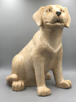 Ceramic Golden Labrador Puppy Figurine, 1980s for sale at Pamono