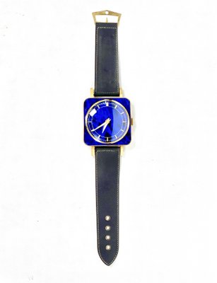 Mid-Century Messing Meister Anker Wanduhr in Form einer Armbanduhr