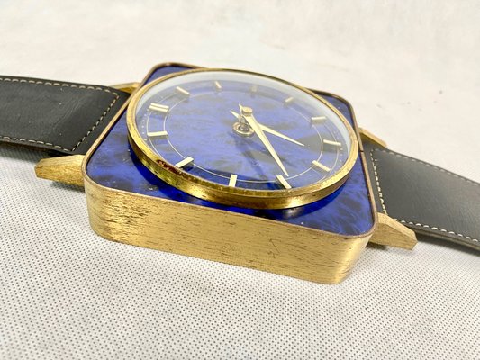 Mid-Century Brass Meister Anker Wall Clock in the Form of a 