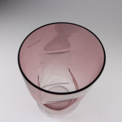 Vintage Blown Murano Glass Vase from Barbini Murano, 1980s for