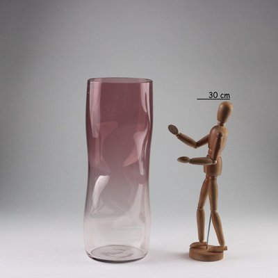 Vintage Blown Murano Glass Vase from Barbini Murano, 1980s for