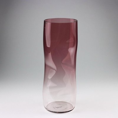 Vintage Blown Murano Glass Vase from Barbini Murano, 1980s for