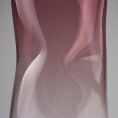 Vintage Blown Murano Glass Vase from Barbini Murano, 1980s for