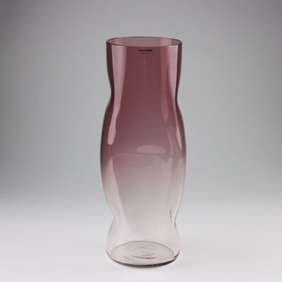 Vintage Blown Murano Glass Vase from Barbini Murano, 1980s for