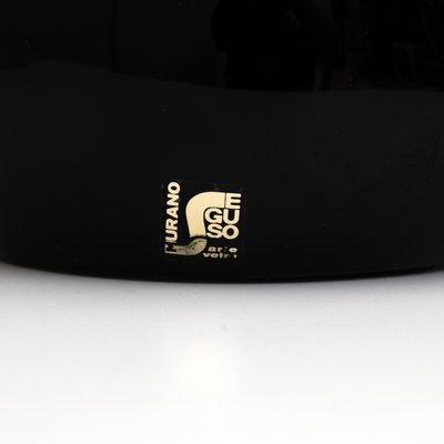 Murano Glass Sculpture of Black Swan by Livio Seguso. Italy, 1980s