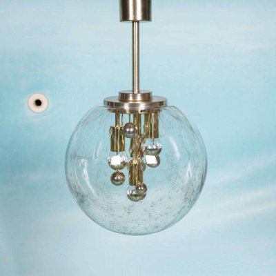 Vintage Space Age Glass Globe Pendant for sale at Pamono