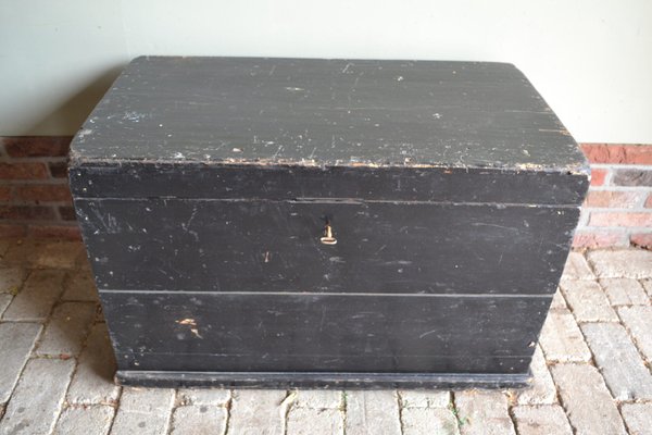 Antique Black Blanket Chest for sale at Pamono