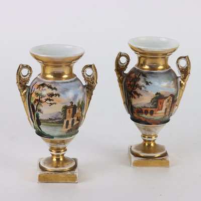Porzellanvasen im Empire-Stil, 2 . Set bei Pamono kaufen