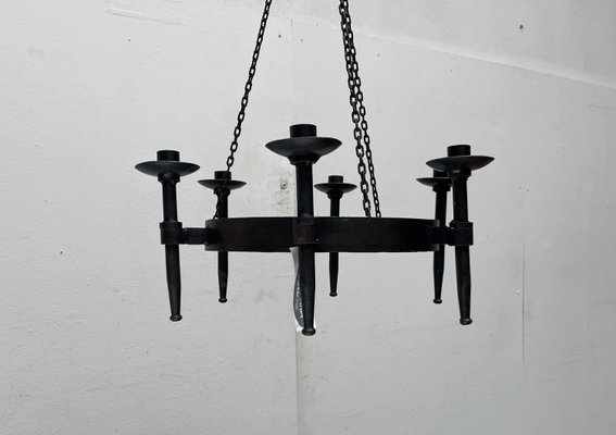 Wrought iron candelabra chandelier hotsell