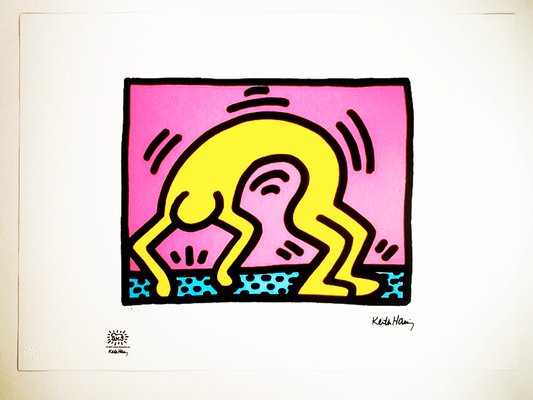 After Keith Haring, Composition, 1990s, Lithograph for sale at Pamono