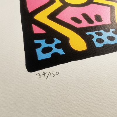 After Keith Haring, Composition, 1990s, Lithograph for sale at Pamono