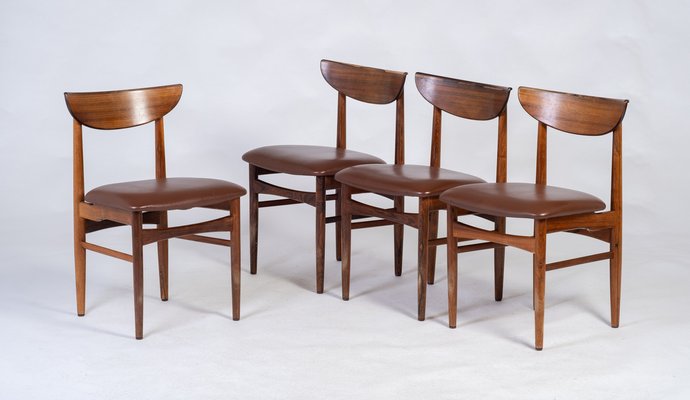 Danish Rosewood Dining Room Set from Skovby 1960s Set of 4