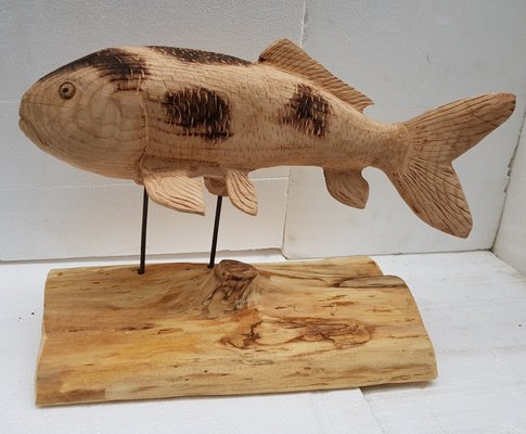 木彫り　鯉　carp fish レトロアンティーク　置物 木彫り 鯉 carp fish レトロアンティーク 置物 木彫り 鯉 carp fish