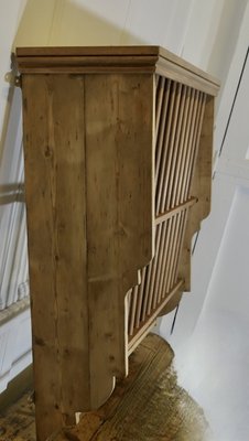 Large Wall Hanging Pine Plate Rack 1970s for sale at Pamono