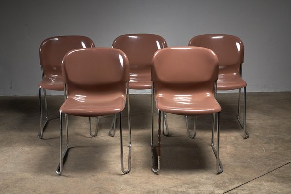 Vintage Stacking Chairs by Gerd Lange for Drabert, 1970s for sale