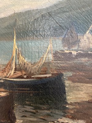 Huile Sur Toile Originale Par Benoit Cousin – Paysage Urbain De New York, 50x50 Cm, Signée