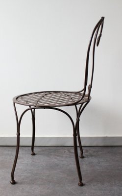 Wrought Iron Chairs Set of 4 for sale at Pamono