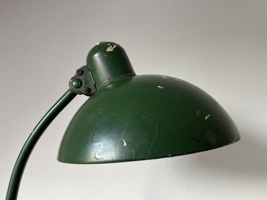 German Bauhaus 6556 Desk Lamp in Green from Kaiser, 1930s for sale