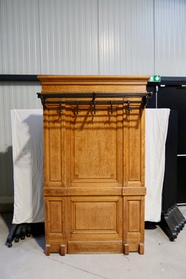 Antique oak coat rack hotsell