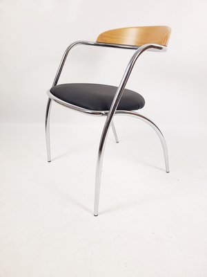 Vintage Italian Efezeta Chairs, 1980s, Set of 4 for sale at Pamono