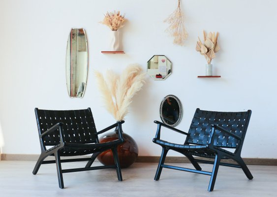 Olivier De Schrijver Leather Wood Chair