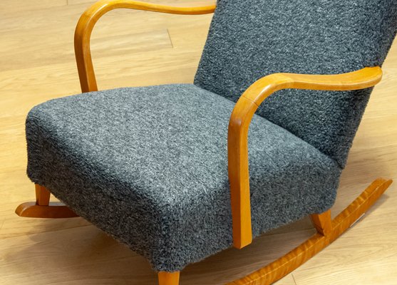 Vintage rocking chair upholstered sale