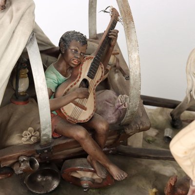 Sandro Maggioni Capodimonte Ceramic Sculptural Group for sale at