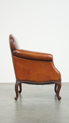 Ball & Cast Poltrona Mid Century In Ecopelle Marrone, Struttura In Metallo – Stile Retrò - 3