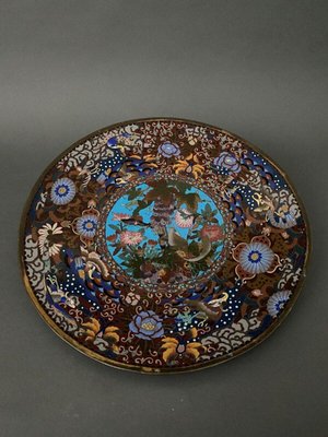美品 造幣局 七宝入 吉祥天像 文鎮 Paperweight Cloisonne 第百十五次