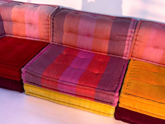 Mah Jong Sofa by Kenzo Takada for Roche Bobois 2015 Set of 9 for sale at Pamono