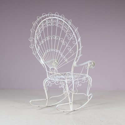 Metal Peacock Chair by Salterini Mexico 1950s