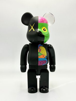 Figura complementaria Kaws Black Disected 400% Bearbrick en venta