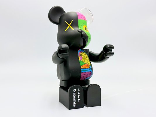 Kaws Black Dissected 400% Bearbrick Companion Figure for Kaws Black Dissected 400% Bearbrick Companion Figure for