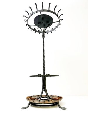 Antique Art Nouveau Coat Rack Made of Cast Iron Iron for sale at Pamono