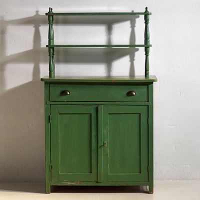 green kitchen dresser Antique Emerald Cabinet, 1920s for sale at Pamono Bra Dress SearchTag