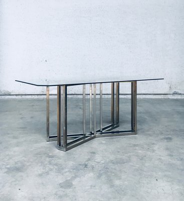 White Tone Geometrical Style Base With Rectangular Glass Top Dining Table White Tone Geometrical Style Base With Rectangular Glass Top Dining Table