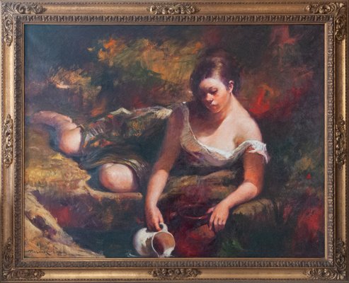 Rosendo González Carbonell, Contemplation, 1940, Oil on Canvas for