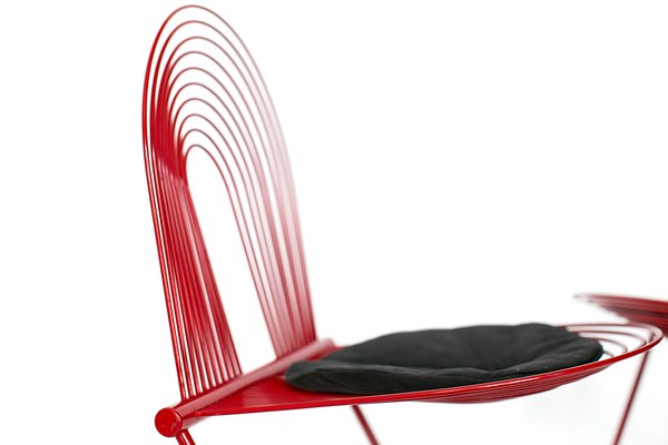椅子 Jutta & Herbert Ohl / Swing Chair 1980s Set of 4 1980s Jutta + Herbert Ohl Stacking Swing Chair by