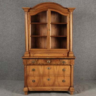 Biedermeier Top Display Cabinet in Walnutm Southern Germany for sale at Pamono