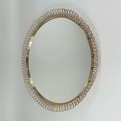 from Sweden＊Vintage mirror・* Large pair of Swedish 19th century gilt and engraved glass