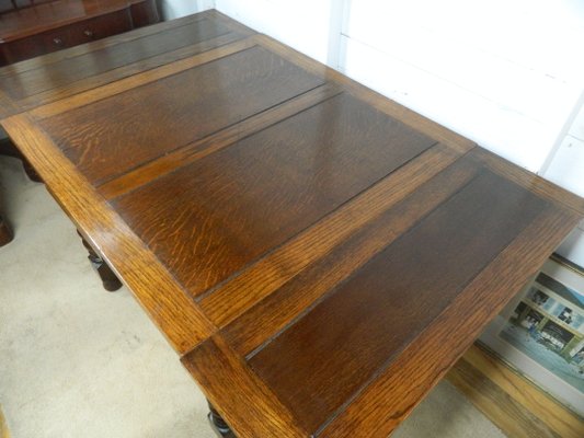 Barley twist extendable dining table discount
