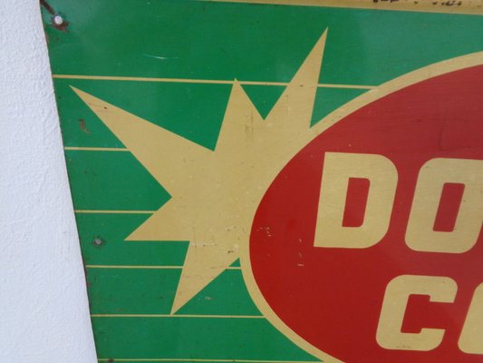 Tin Enjoy Double Cola Sign, USA, 1960s for sale at Pamono